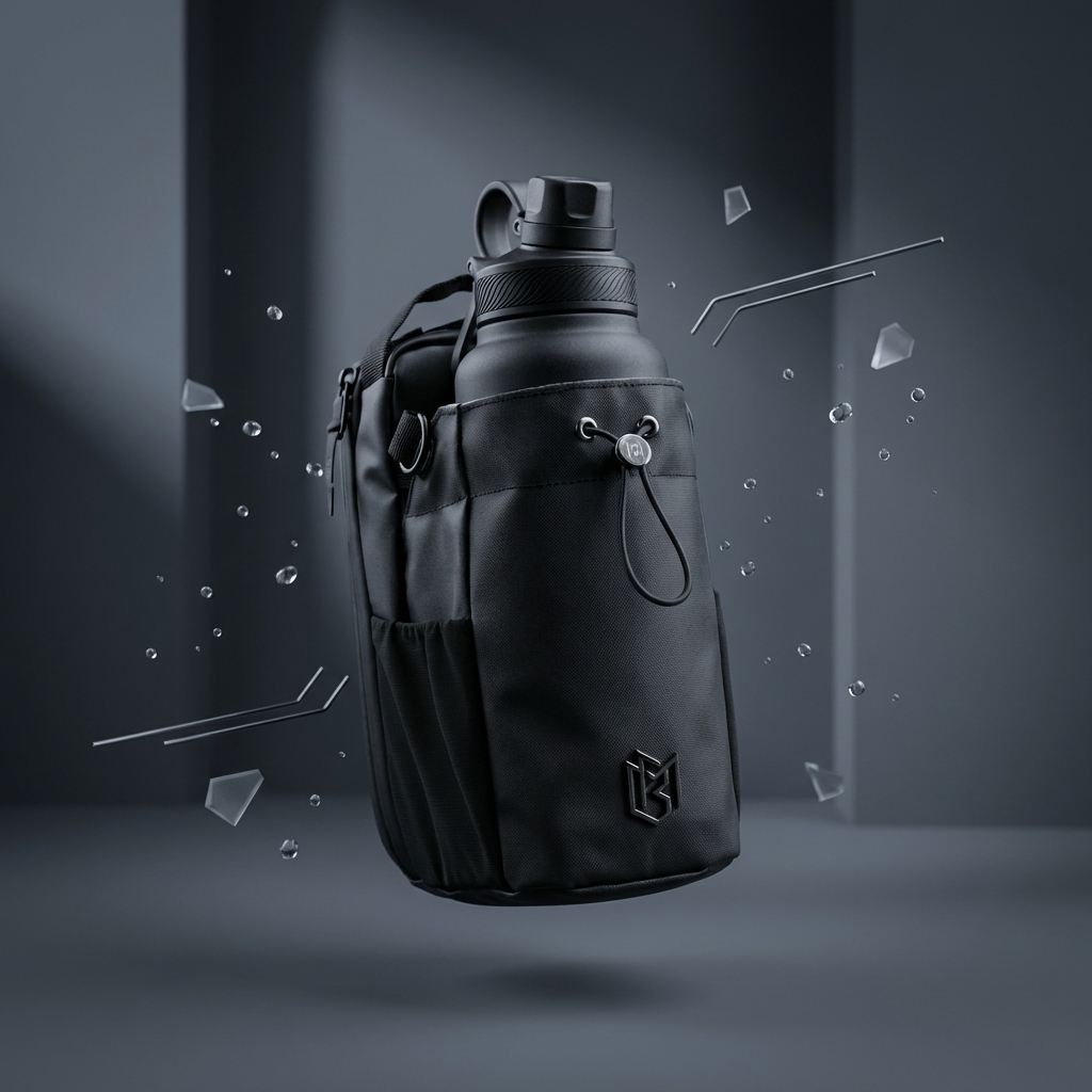 Magnetic Gym Bag with Bottle Holder