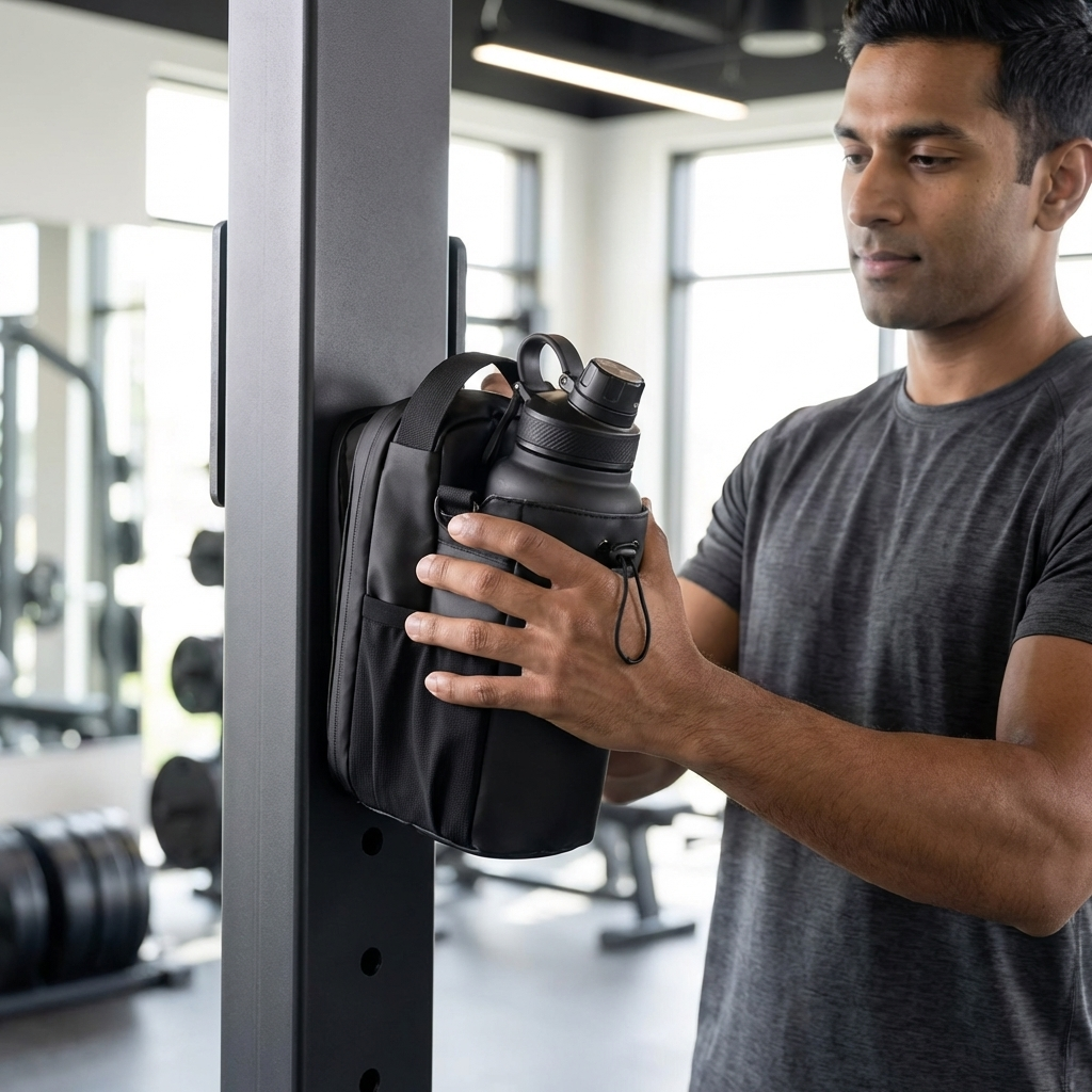 Magnetic Gym Bag with Bottle Holder